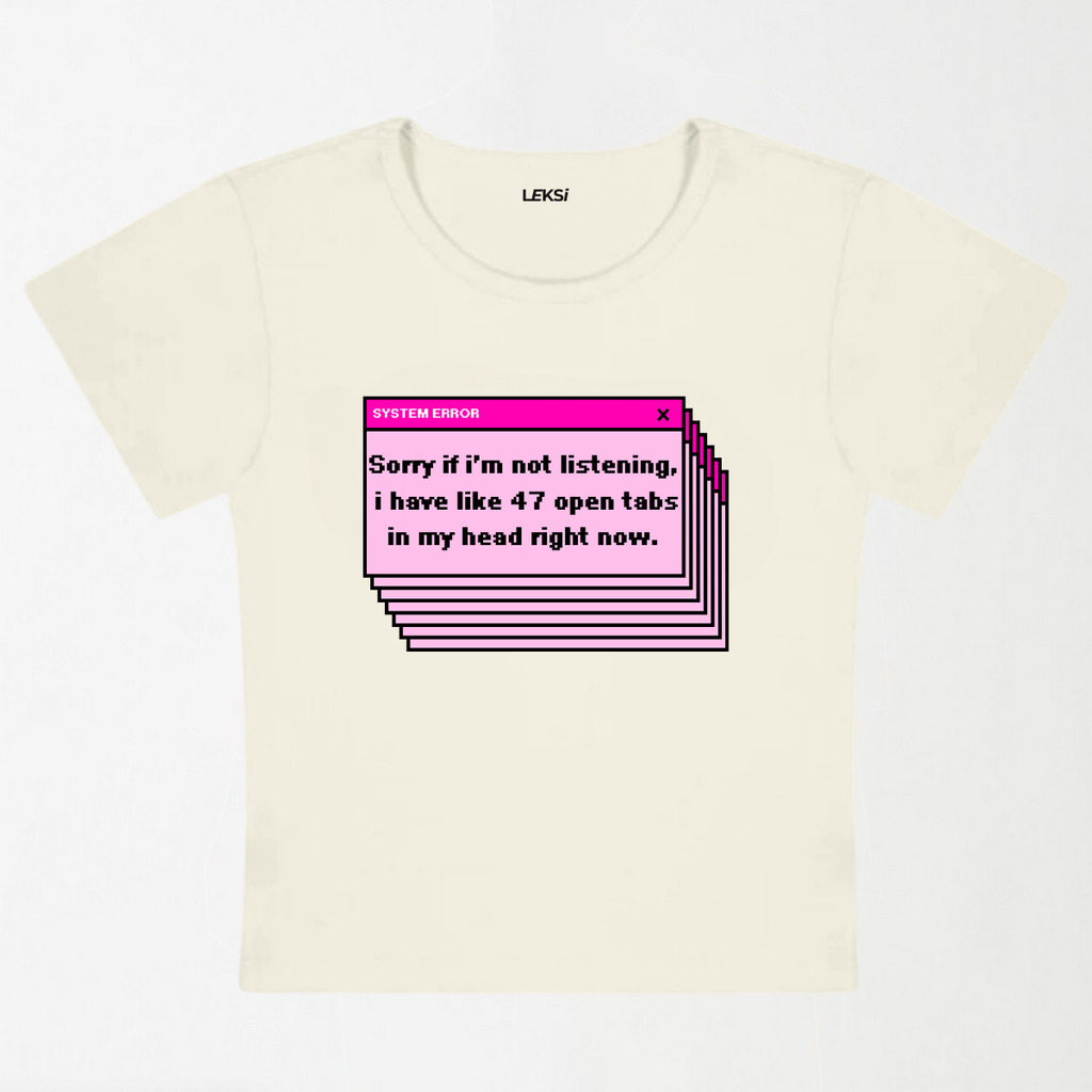 System Error Y2K Baby Tee XXS - Premium Unisex | LEKSI Pakistan