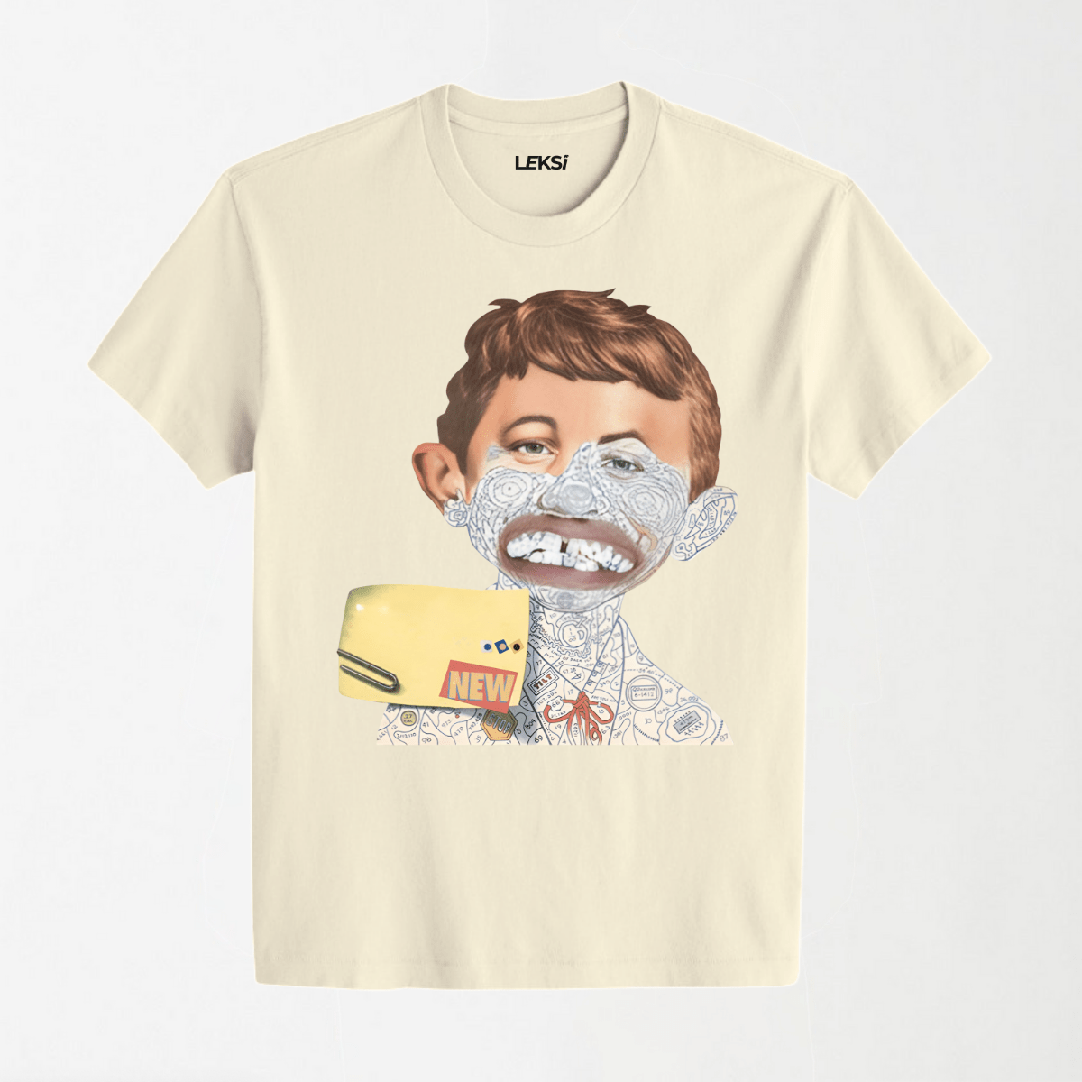 Tag Art Bad Boy - Round Neck Unisex T Shirt S - Premium Unisex Graphic T-Shirt | LEKSI Pakistan