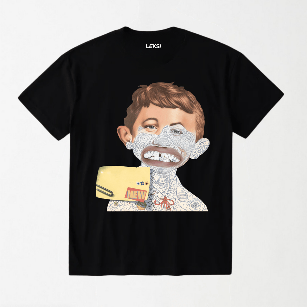 Tag Art Bad Boy - Round Neck Unisex T Shirt S - Premium Unisex Graphic T-Shirt | LEKSI Pakistan