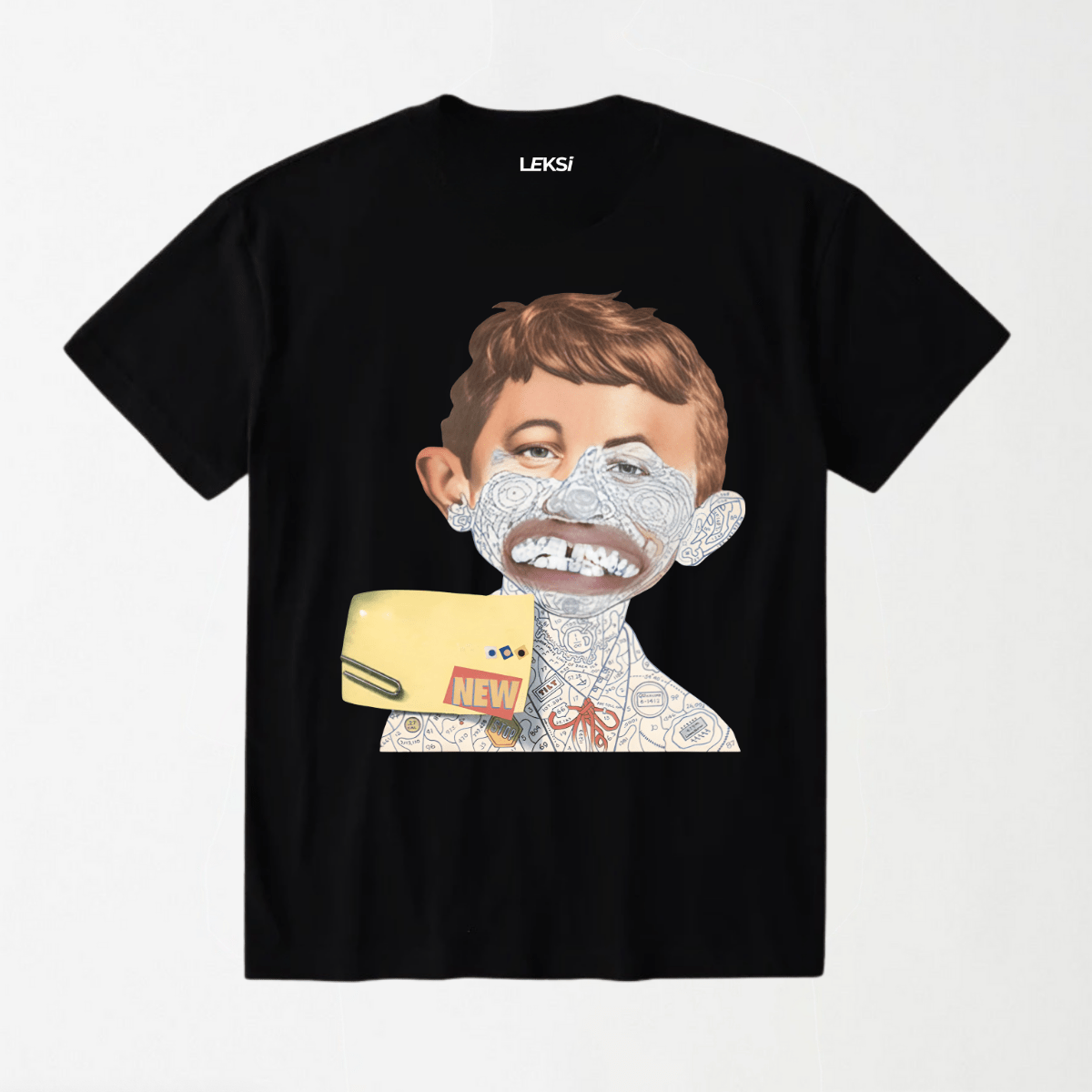 Tag Art Bad Boy - Round Neck Unisex T Shirt S - Premium Unisex Graphic T-Shirt | LEKSI Pakistan