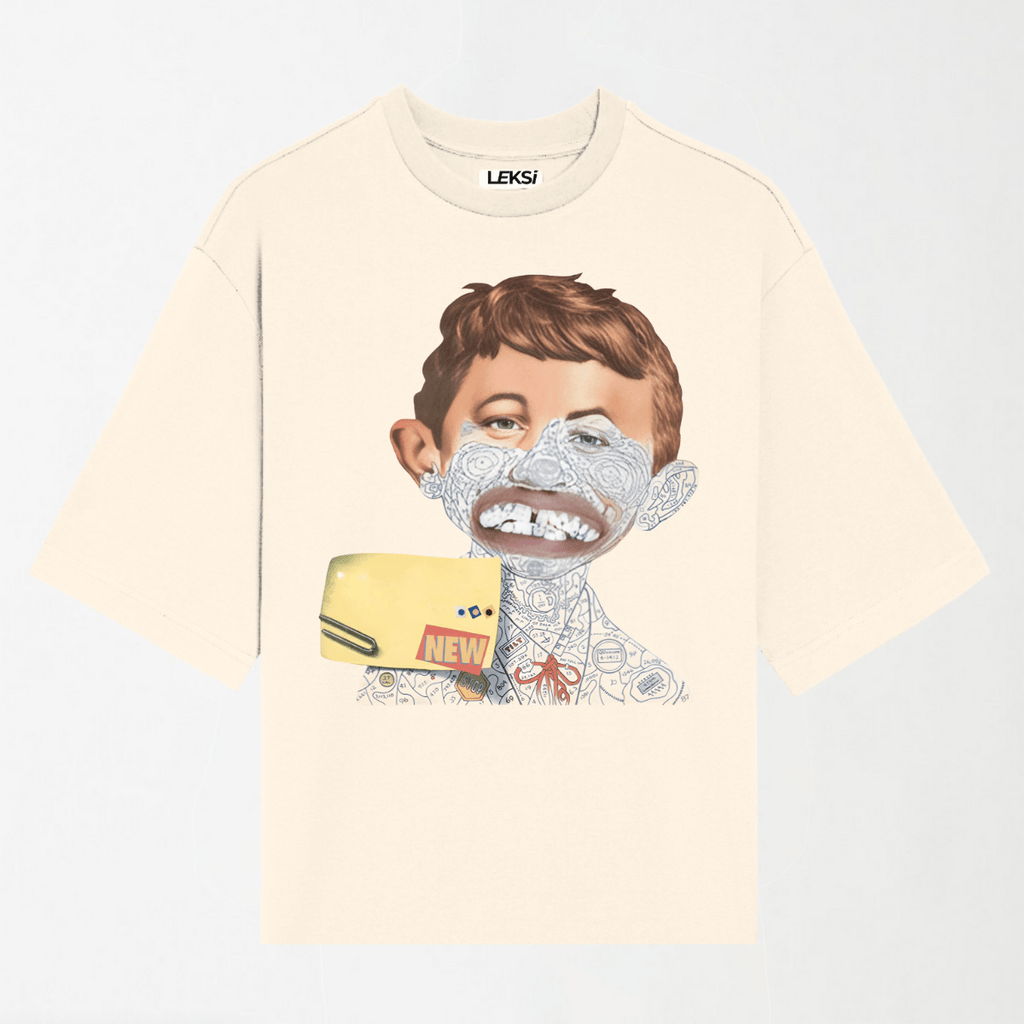 Tag Art Bad Boy - Round Neck Unisex T Shirt S - Premium Unisex Graphic T-Shirt | LEKSI Pakistan