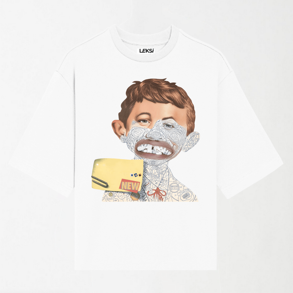 Tag Art Bad Boy - Round Neck Unisex T Shirt S - Premium Unisex Graphic T-Shirt | LEKSI Pakistan