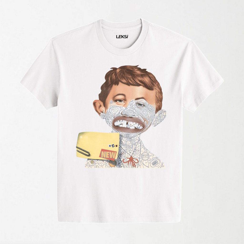 Tag Art Bad Boy - Round Neck Unisex T Shirt S - Premium Unisex Graphic T-Shirt | LEKSI Pakistan