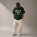 The 47th League Oversized T-Shirt - 14°N XS - Premium Unisex Graphic T-Shirt | LEKSI Pakistan