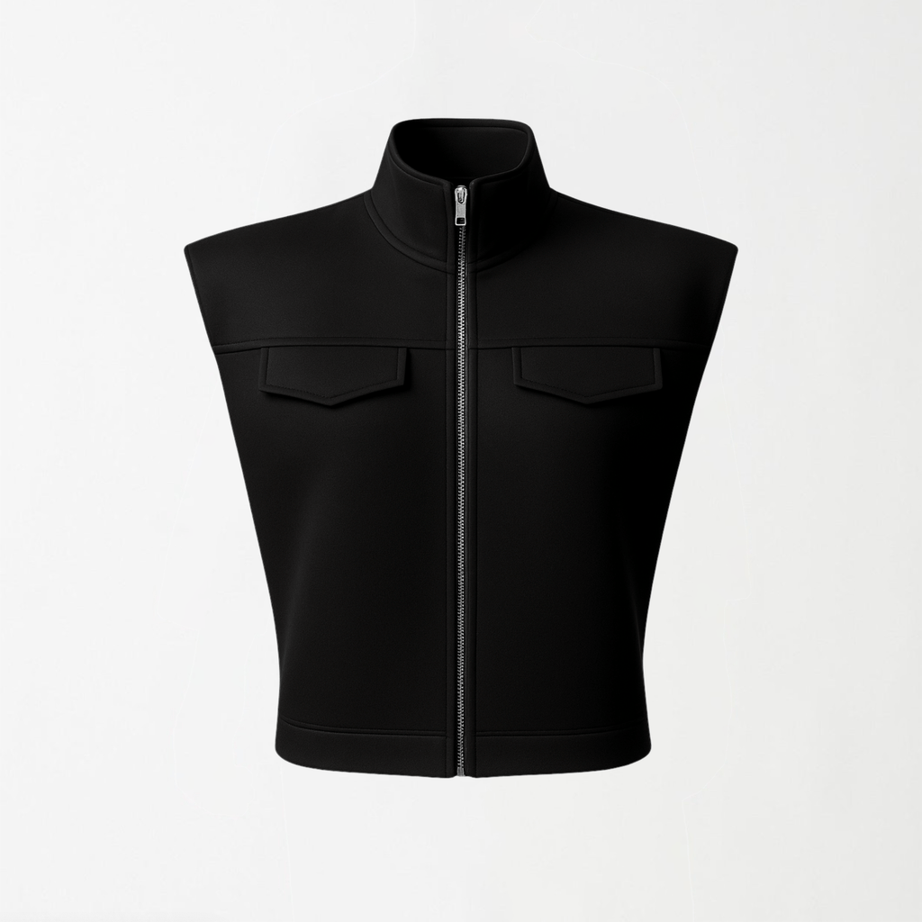 The Mono Structure Vest Jacket S - Premium Unisex | LEKSI Pakistan