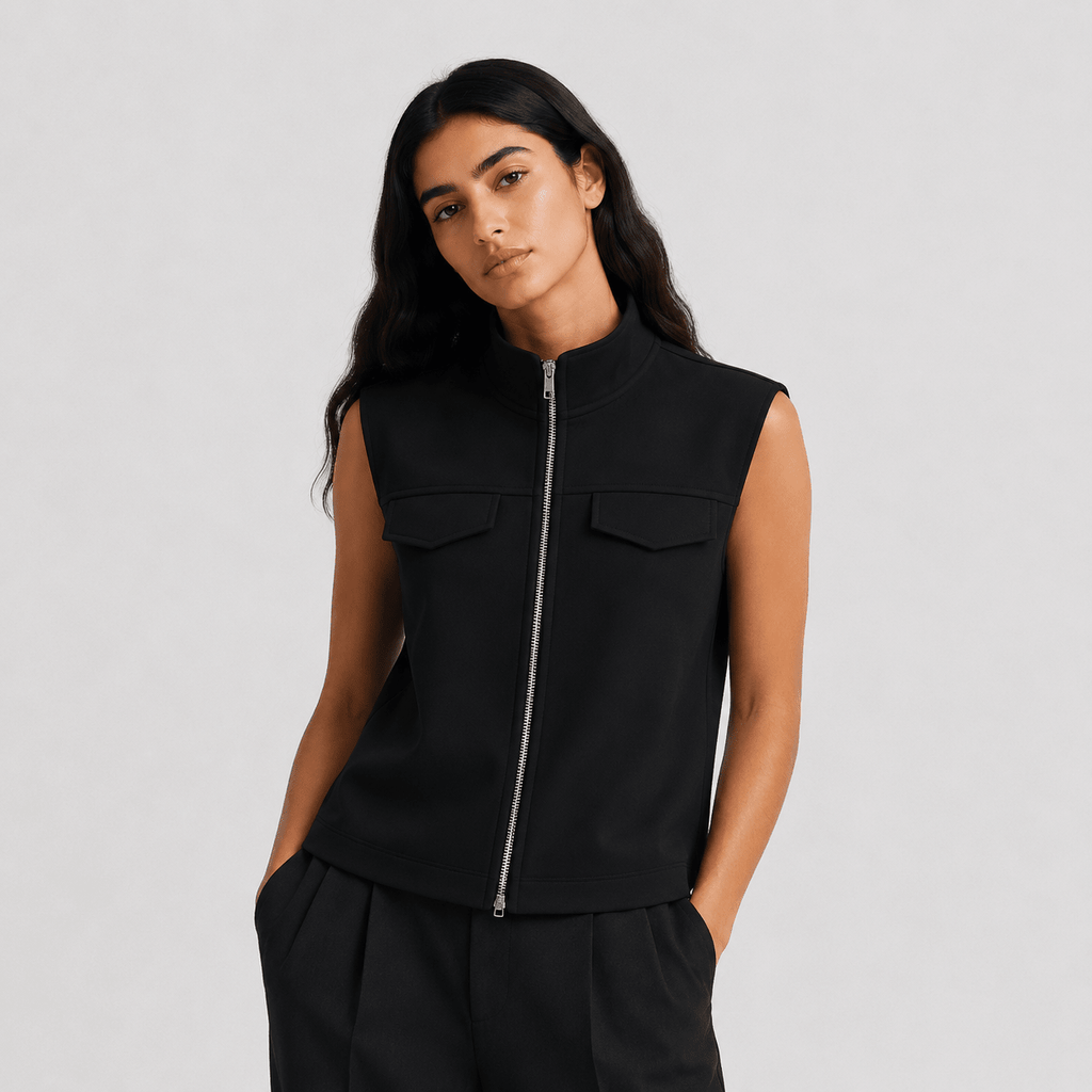 The Mono Structure Vest Jacket XS - Premium Unisex | LEKSI Pakistan