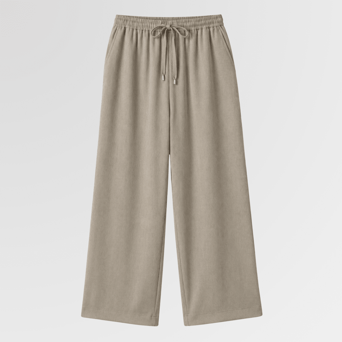 The Vertical Drape Cocoa Trouser XS - Premium Unisex Women's Straight Leg Pants | LEKSI Pakistan