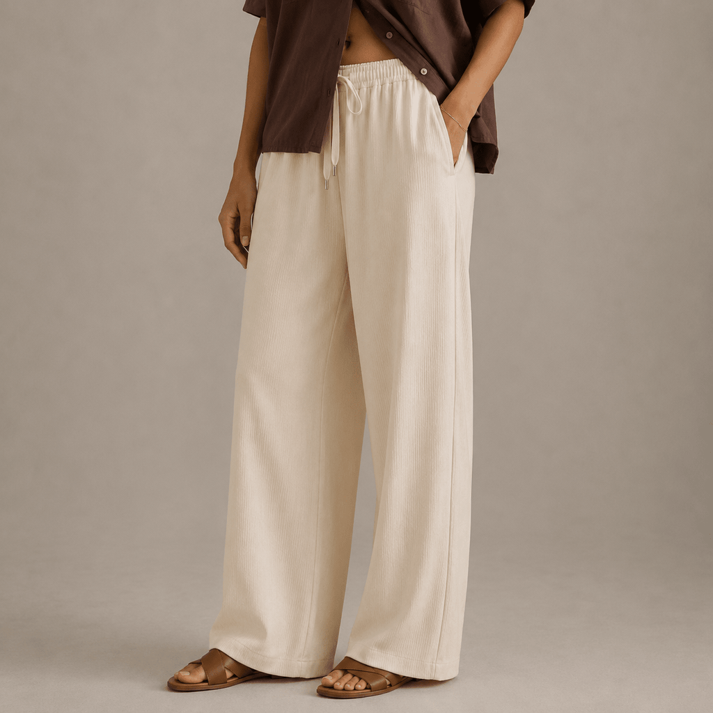 The Vertical Drape Trouser XS - Premium Unisex Baggy Pleated Pants | LEKSI Pakistan
