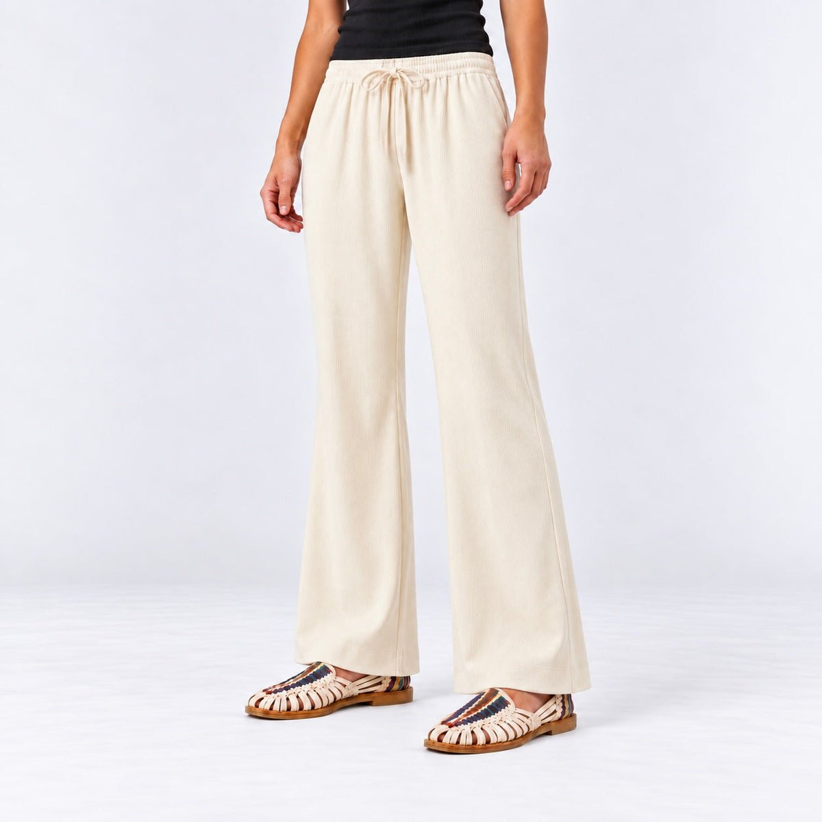 The Vertical Drape Trouser XS - Premium Unisex Women's Straight Leg Pants | LEKSI Pakistan