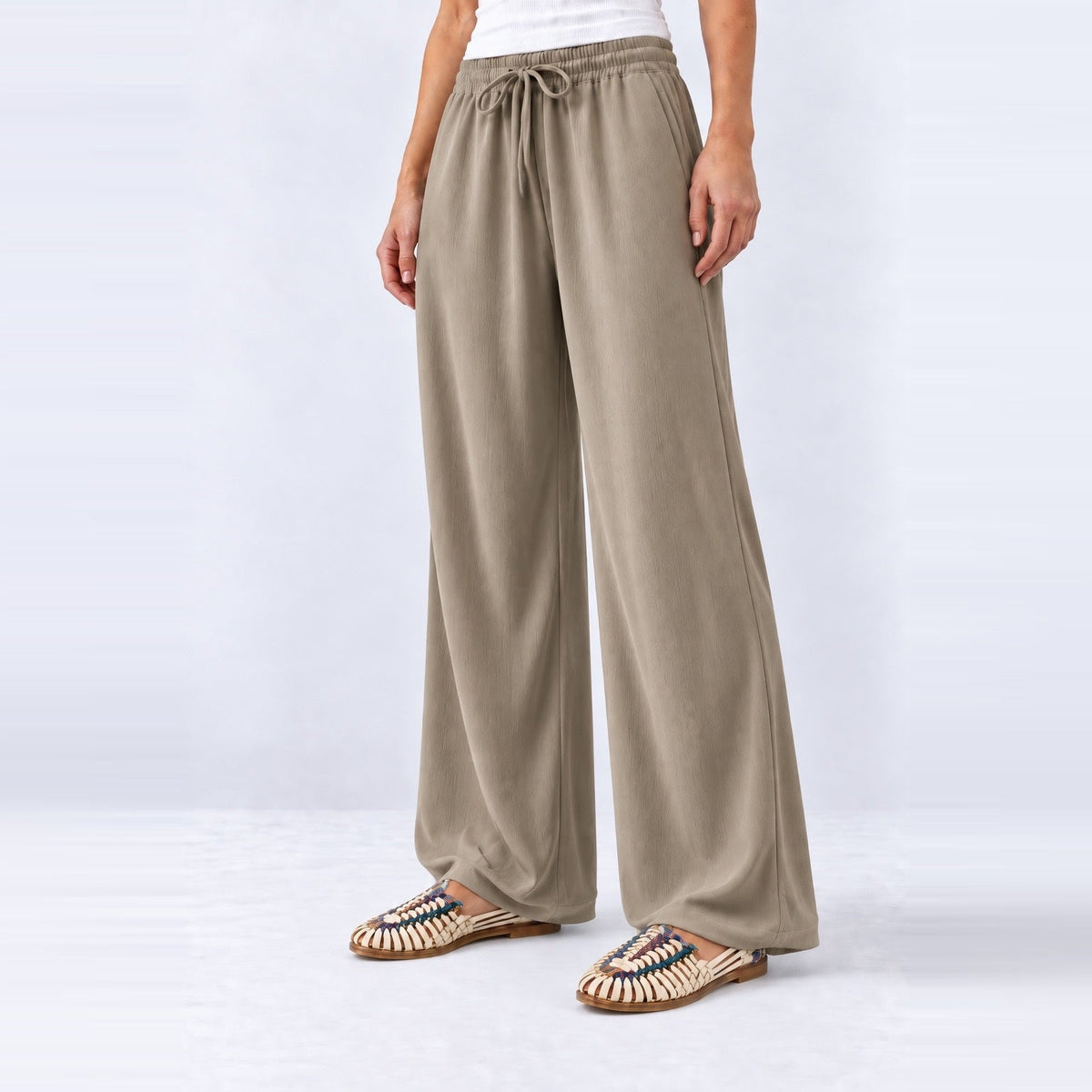 The Vertical Drape Trouser XS - Premium Unisex Women's Straight Leg Pants | LEKSI Pakistan