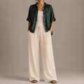The Vertical Drape Trouser XS - Premium Unisex Baggy Pleated Pants | LEKSI Pakistan