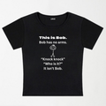 This Is Bob, Bob Has No Arms Y2K Baby Tee XXS - Premium Unisex | LEKSI Pakistan