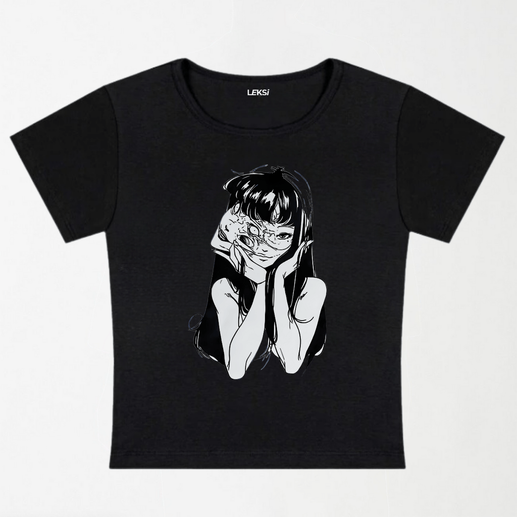 Tomie Poster Y2K Baby Tee XXS - Premium Unisex | LEKSI Pakistan