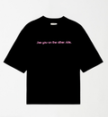 Travis Scott See You - Black Unisex Oversized Drop - Shoulder T-Shirt S - Premium Unisex Graphic T-Shirt | LEKSI Pakistan