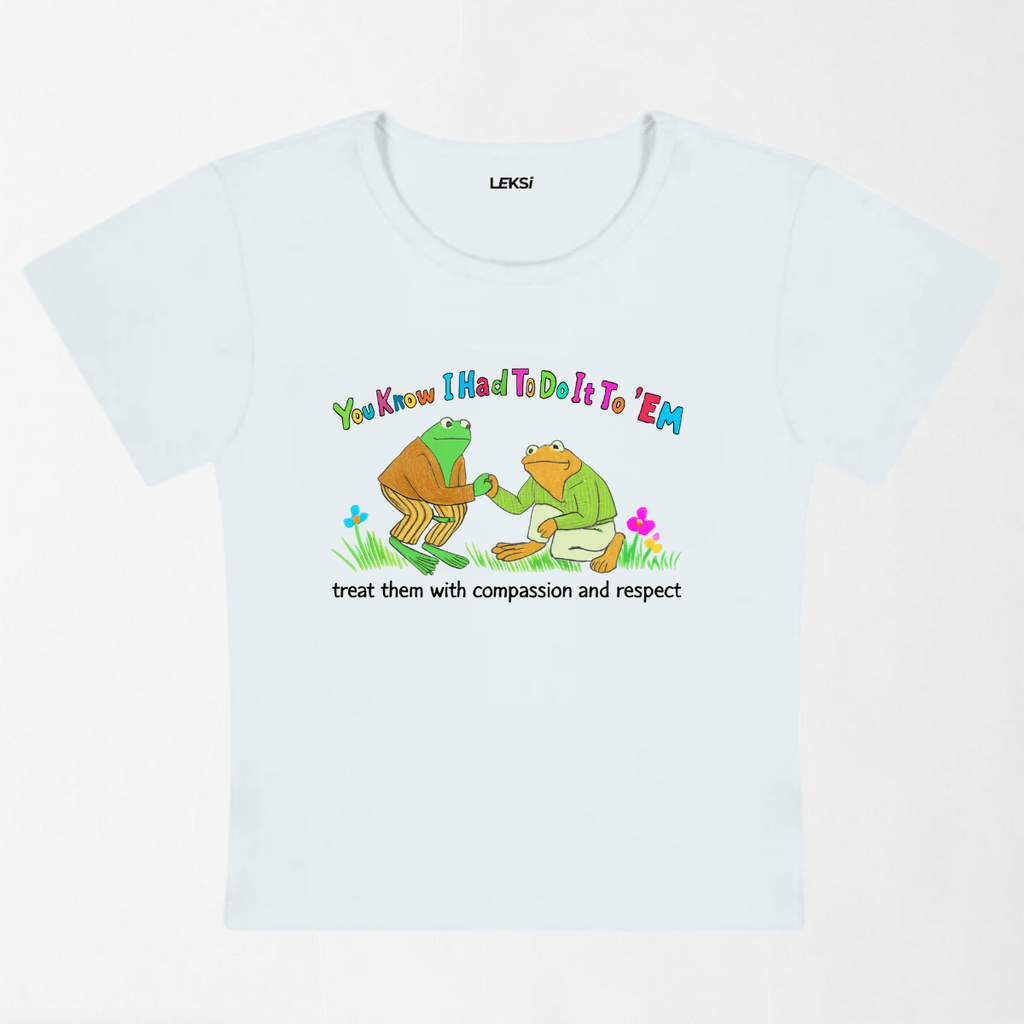 Treat Them With Compassion And Respect Y2K Baby Tee XXS - Premium Unisex | LEKSI Pakistan