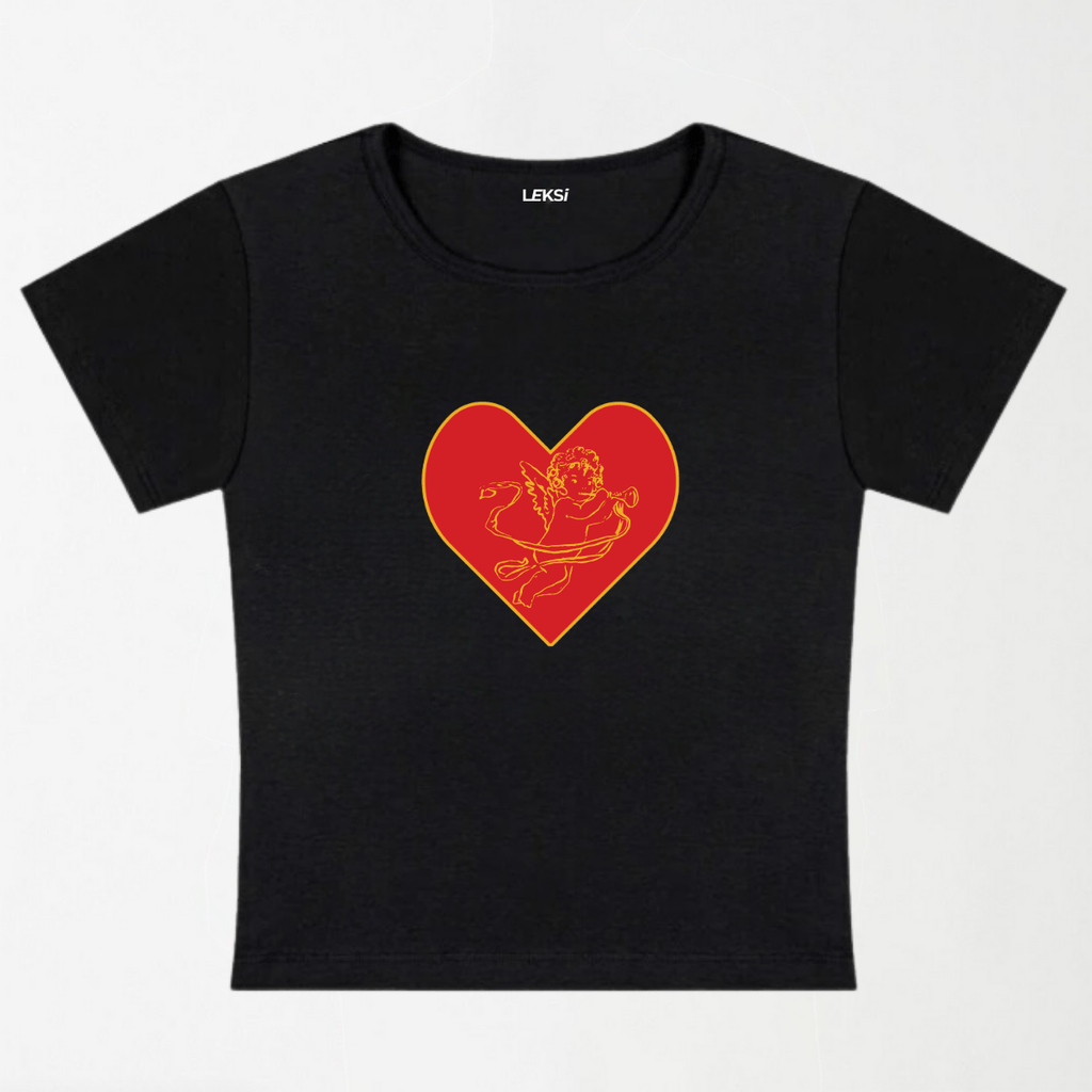 Trumpet Cupid Y2K Baby Tee XXS - Premium Unisex | LEKSI Pakistan