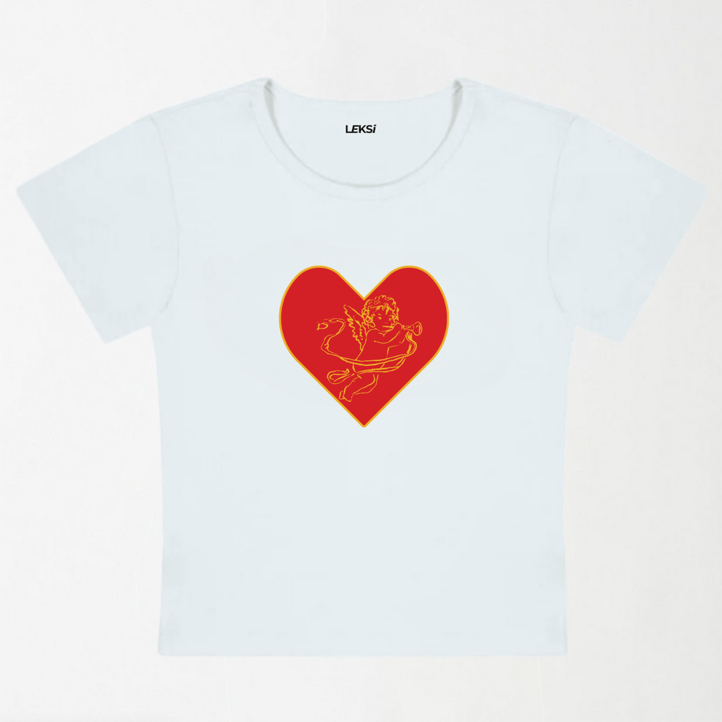 Trumpet Cupid Y2K Baby Tee XXS - Premium Unisex | LEKSI Pakistan