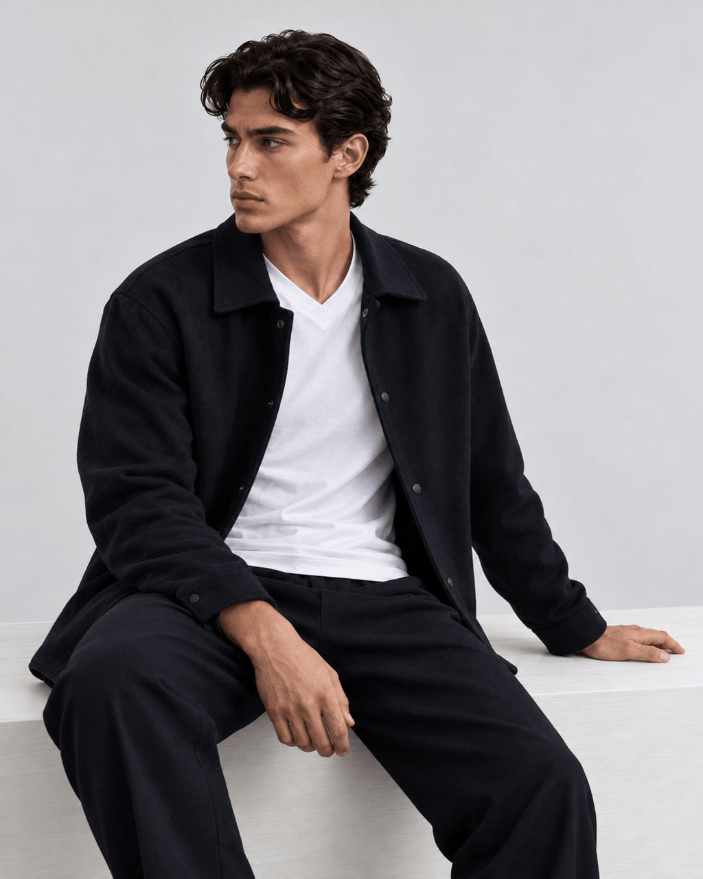 Twill Terry Black Jacket S - Premium Unisex | LEKSI Pakistan