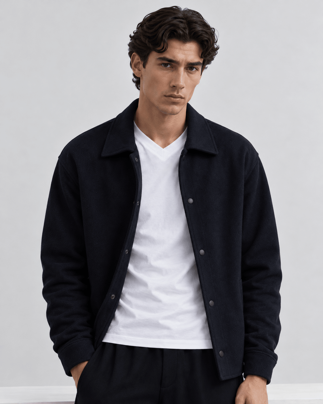 Twill Terry Black Jacket S - Premium Unisex | LEKSI Pakistan