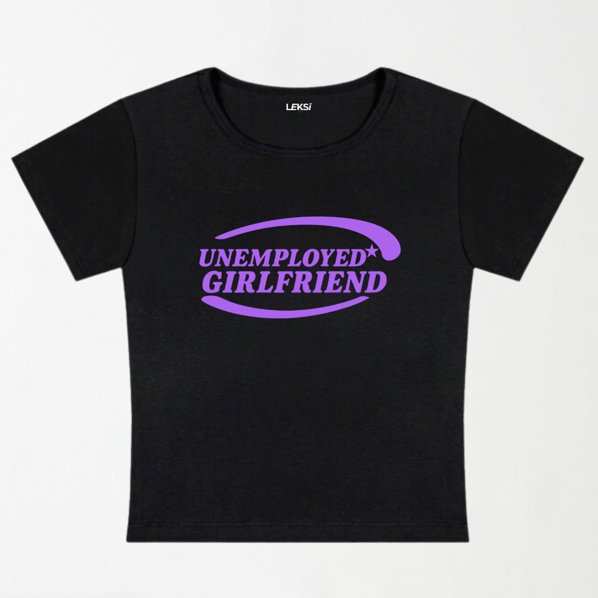 Unemployed Girlfriend Star Y2K Baby Tee XXS - Premium Unisex | LEKSI Pakistan