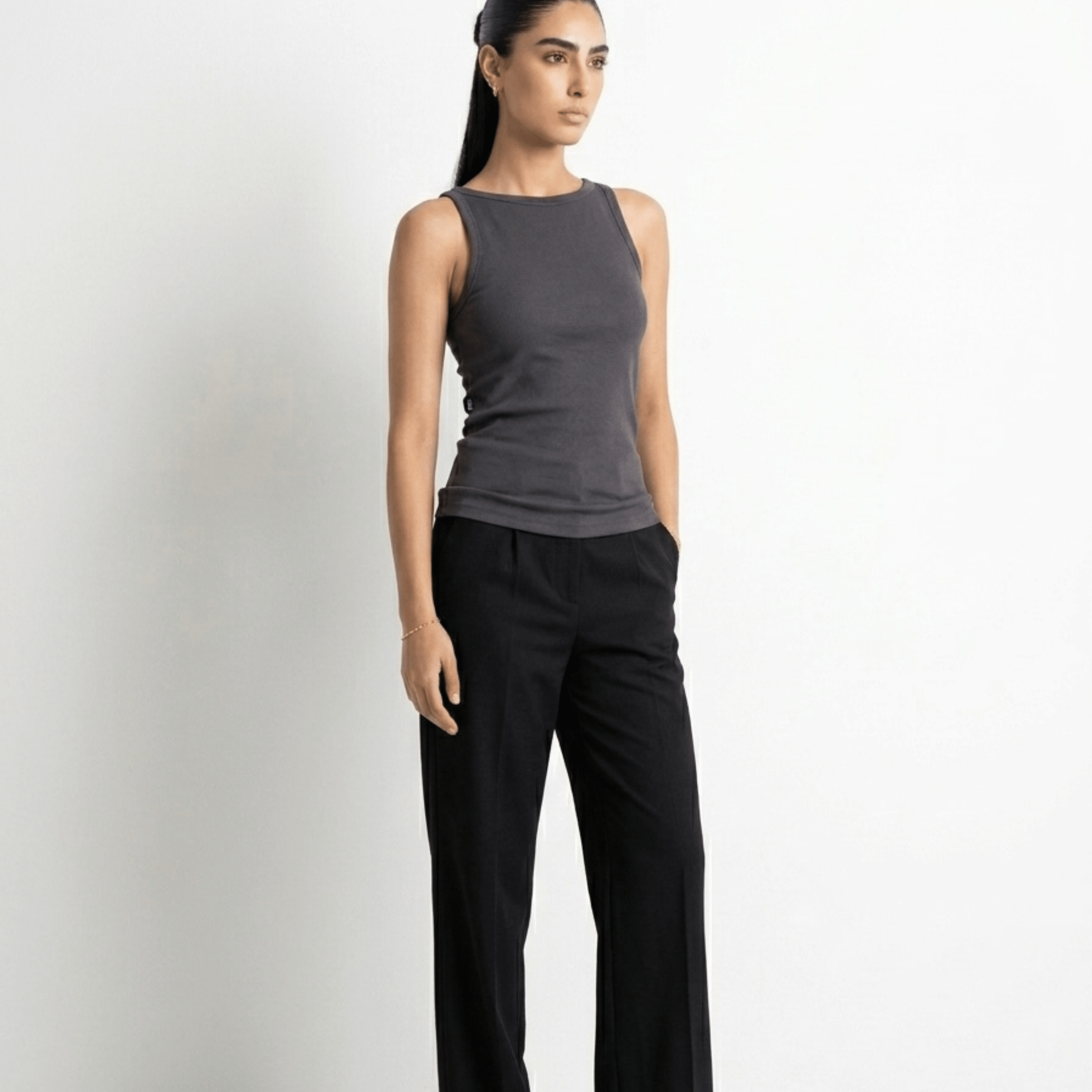 Urban Fade Halter Top XS - Premium Unisex Square Neck | LEKSI Pakistan