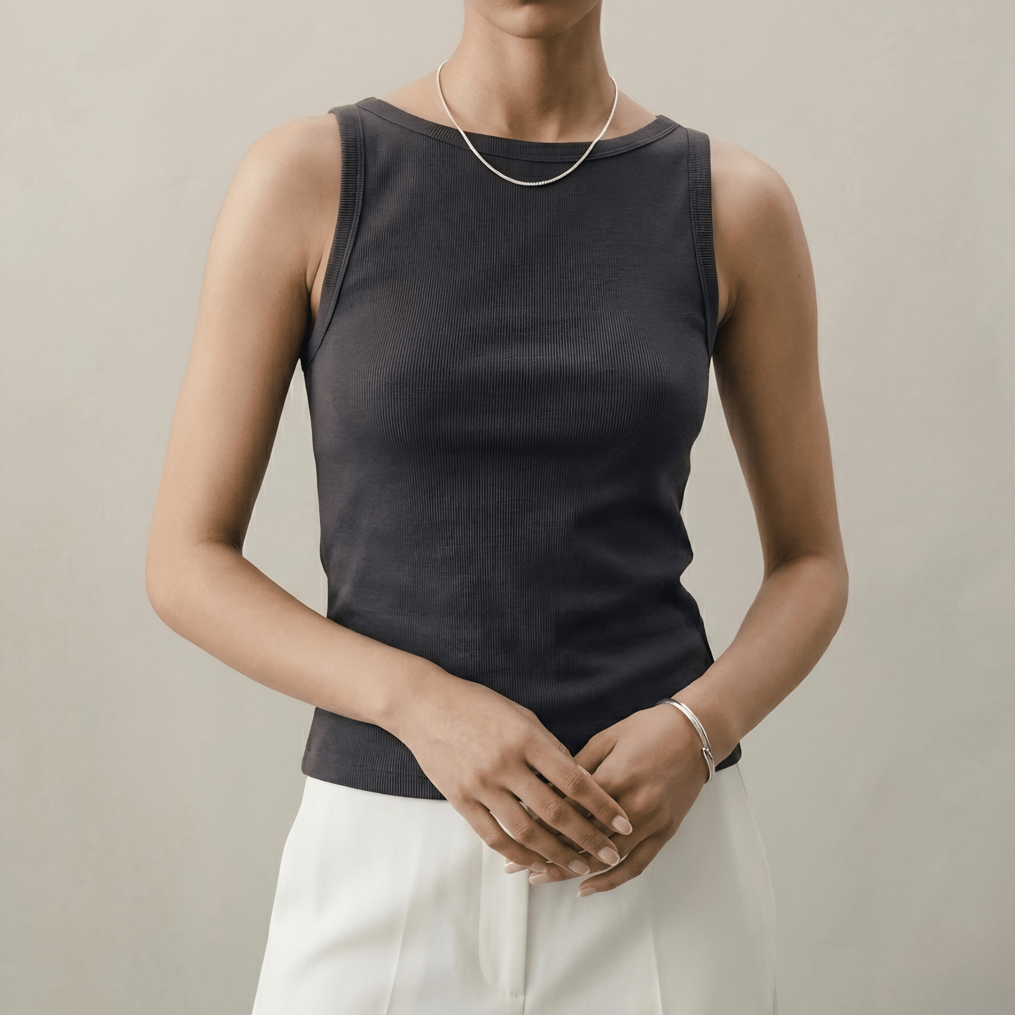Urban Fade Halter Top XS - Premium Unisex Square Neck | LEKSI Pakistan