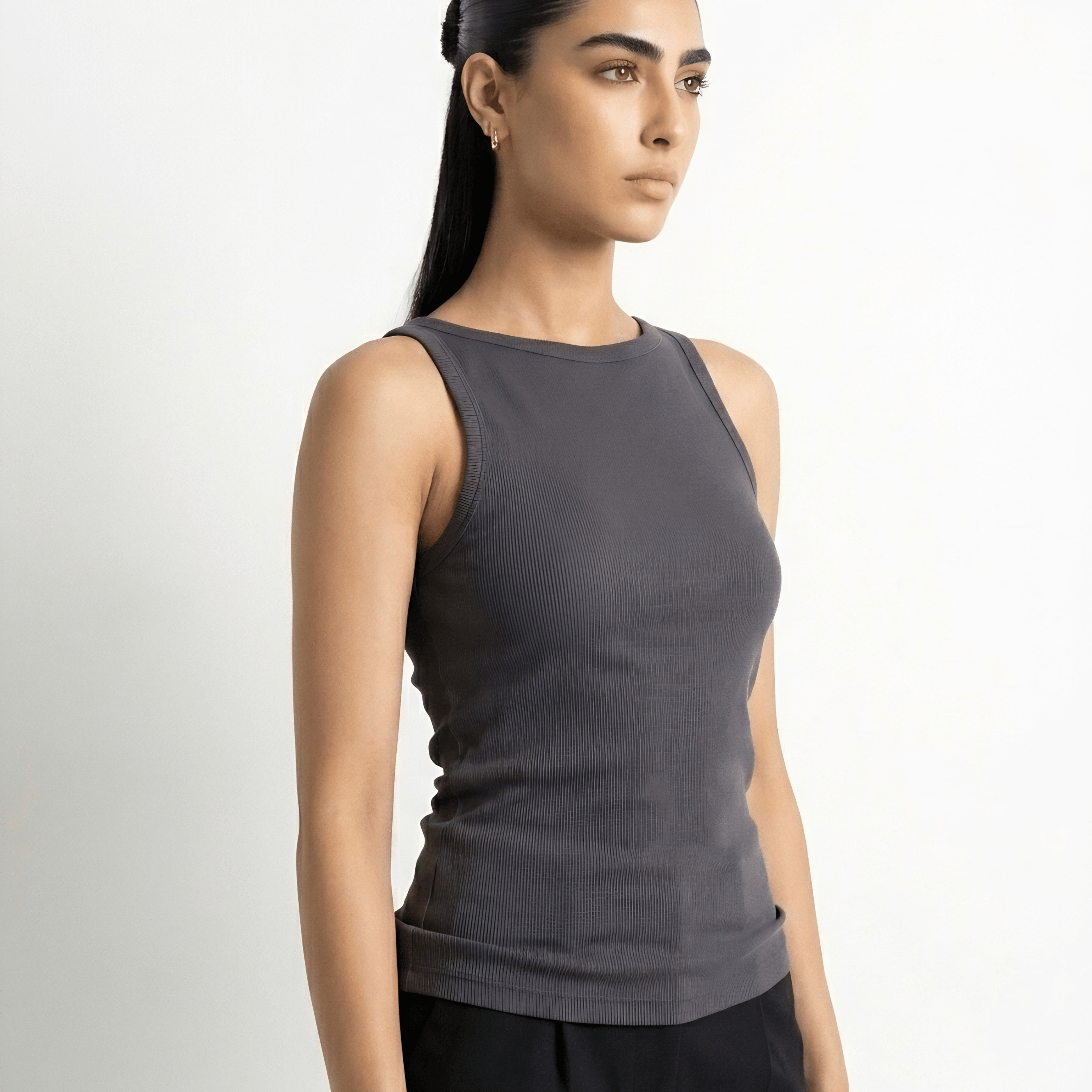 Urban Fade Halter Top XS - Premium Unisex Square Neck | LEKSI Pakistan