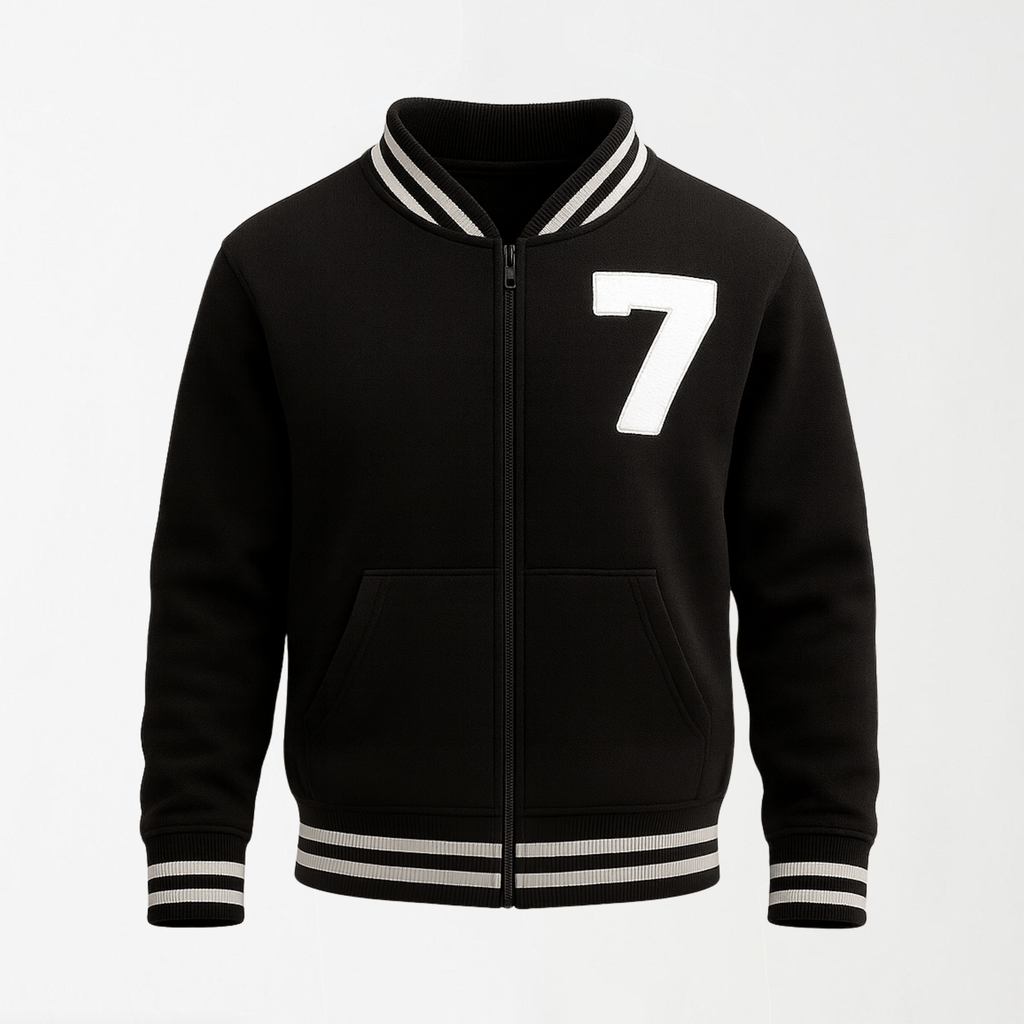 Varsity Zipper Jacket - Unisex S - Premium Unisex | LEKSI Pakistan
