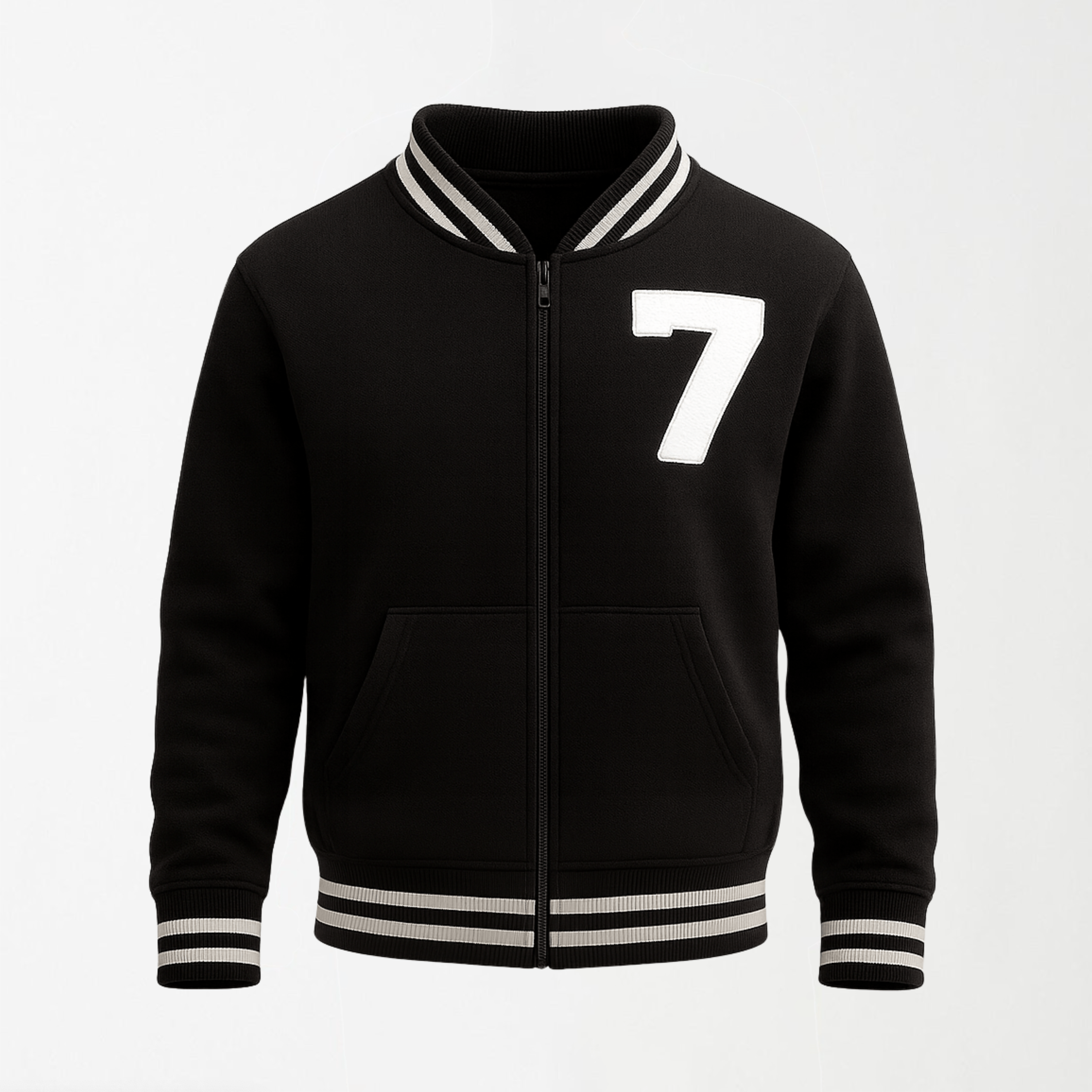 Varsity Zipper Jacket - Unisex S - Premium Unisex | LEKSI Pakistan