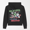 We're Saving Christmas - Black Graphic Hoodie S - Premium Unisex | LEKSI Pakistan