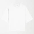 White - Drop Shoulder Oversized Unisex Plain T-Shirt S - Premium Unisex | LEKSI Pakistan