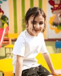 White Ribbed Girl's Lettuce Top 4 - 5 Years - Premium Unisex | LEKSI Pakistan