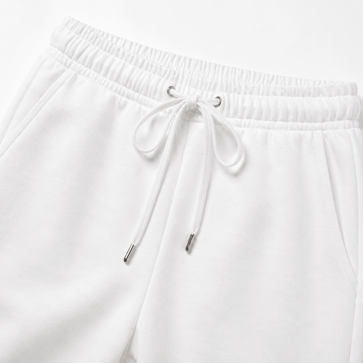 White Unisex Sweatpants - Fleece (Winter-Friendly) XS - Premium Unisex Sweatpants | LEKSI Pakistan