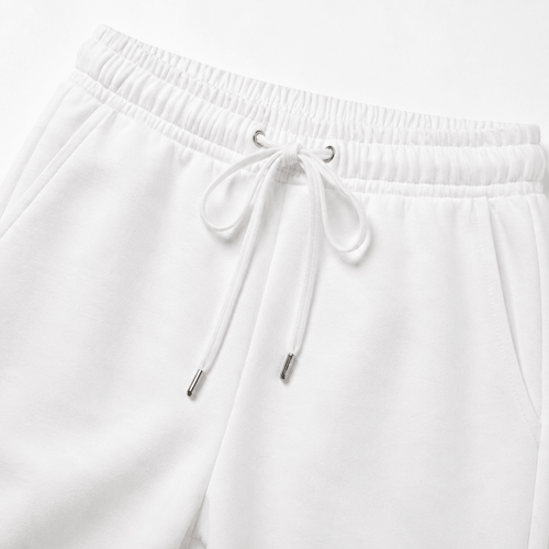 White Unisex Sweatpants - Fleece (Winter-Friendly) XS - Premium Unisex Sweatpants | LEKSI Pakistan