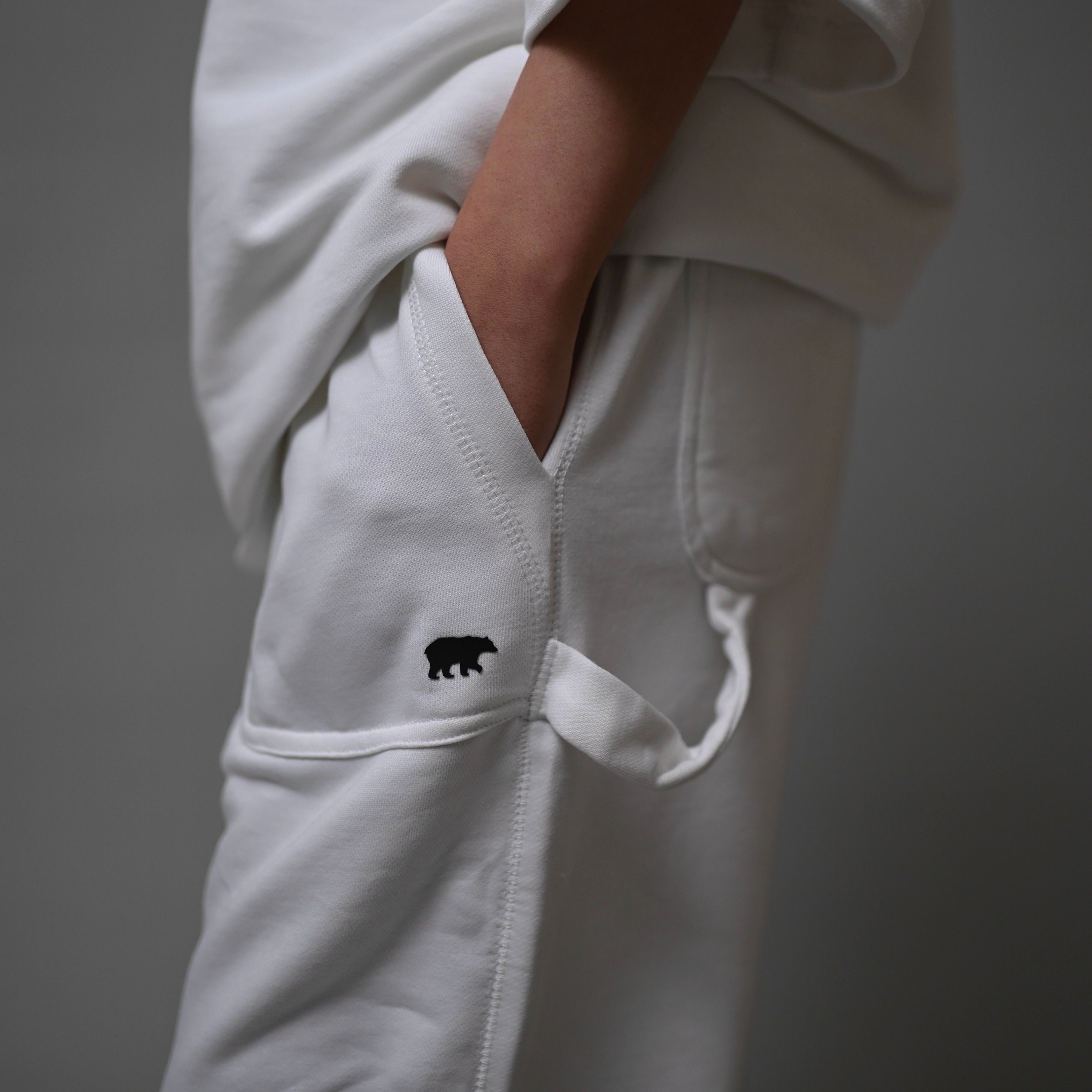 White Vanilla Unisex Terry Co - ord S - Premium Unisex Terry Coord | LEKSI Pakistan