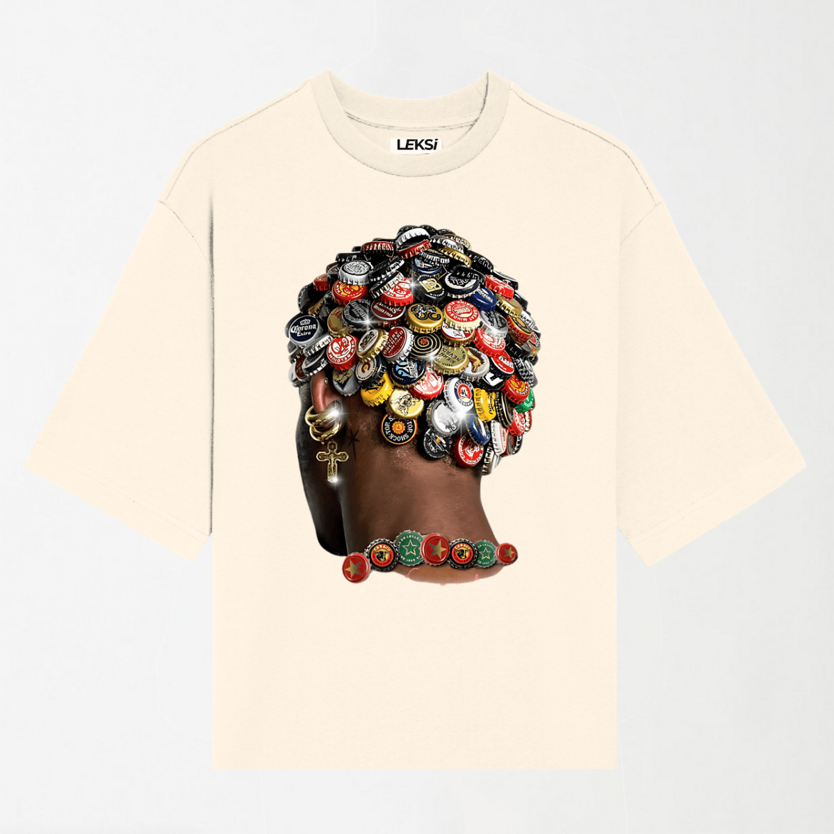 Wild Bottle Top Head - Round Neck Unisex T Shirt S - Premium Unisex Graphic T-Shirt | LEKSI Pakistan