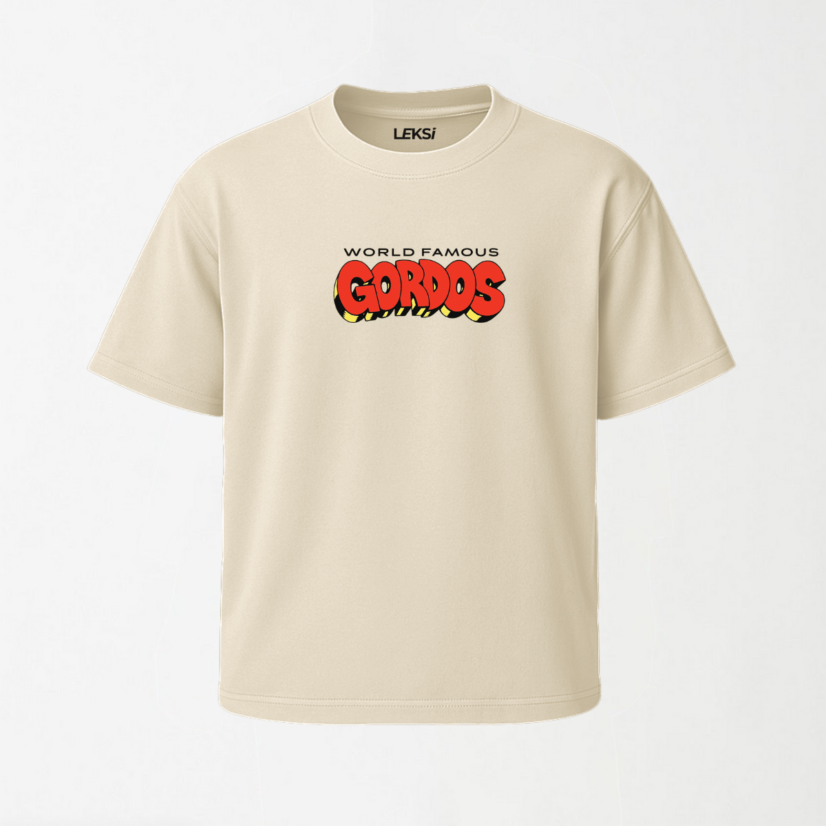 World Famous Gordos - Round Neck Unisex T Shirt S - Premium Unisex Graphic T-Shirt | LEKSI Pakistan