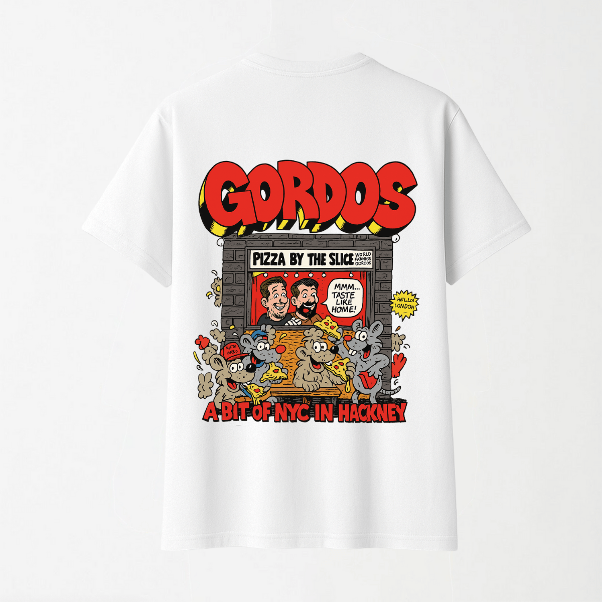 World Famous Gordos - Round Neck Unisex T Shirt S - Premium Unisex Graphic T-Shirt | LEKSI Pakistan