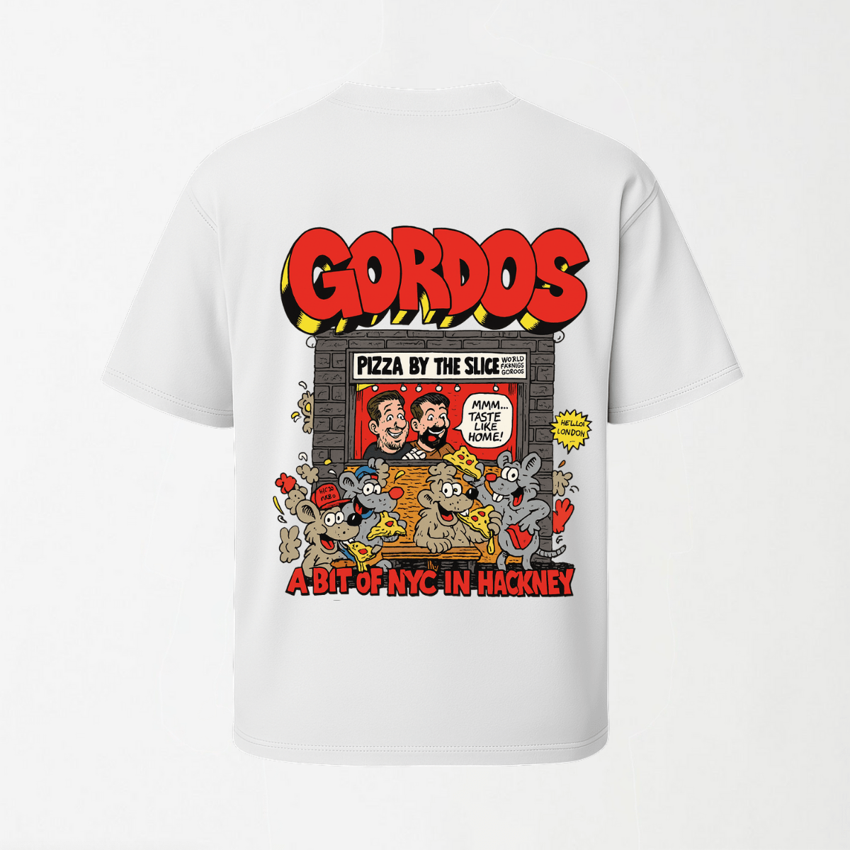 World Famous Gordos - Round Neck Unisex T Shirt S - Premium Unisex Graphic T-Shirt | LEKSI Pakistan
