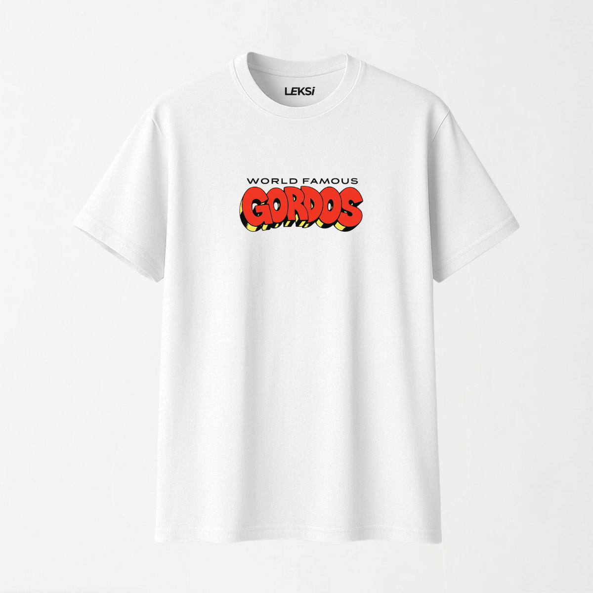 World Famous Gordos - Round Neck Unisex T Shirt S - Premium Unisex Graphic T-Shirt | LEKSI Pakistan