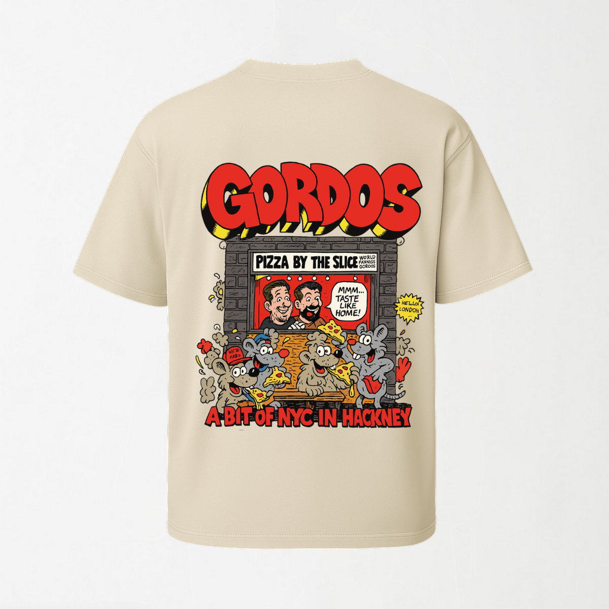 World Famous Gordos - Round Neck Unisex T Shirt S - Premium Unisex Graphic T-Shirt | LEKSI Pakistan