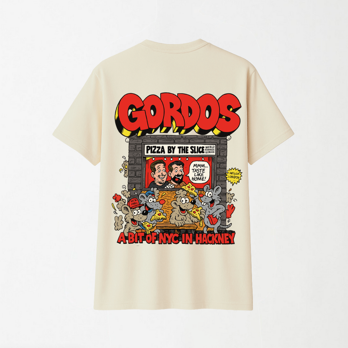 World Famous Gordos - Round Neck Unisex T Shirt S - Premium Unisex Graphic T-Shirt | LEKSI Pakistan