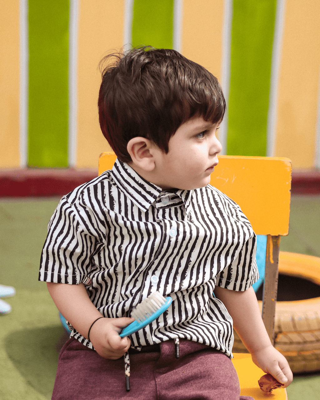 Zebra Print Short - Sleeves Boys Collared Shirt & Shorts 3 - 4 Years - Premium Unisex | LEKSI Pakistan