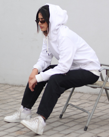 White Unisex Hoodie