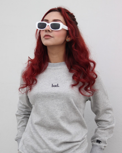 Grey Unisex Sweatshirt - MOOD (Bad)