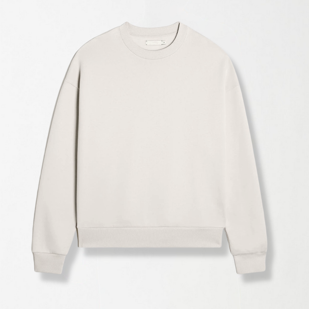 White Unisex Fleece Sweatshirt