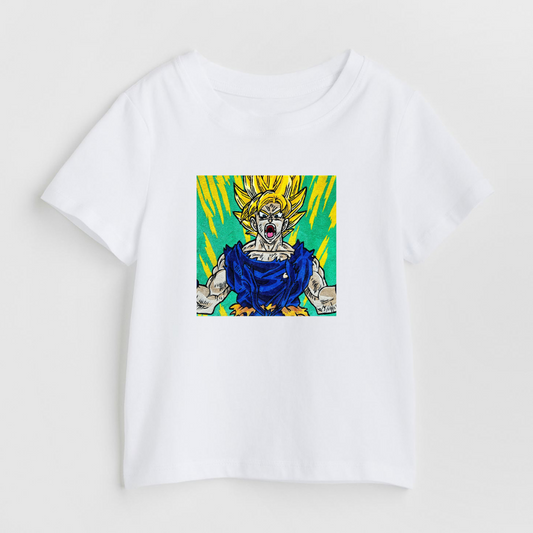 Goku - White Unisex Kids T-Shirt
