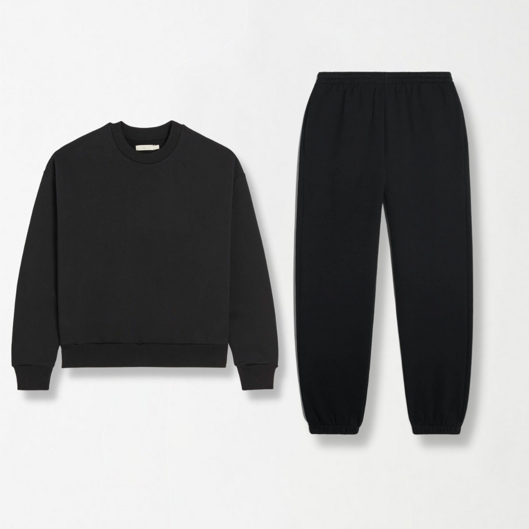 Black Unisex Sweat Set