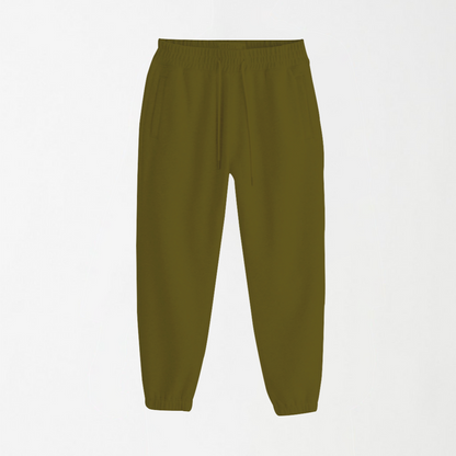 Army Green Unisex Sweatpants - Fleece (Winter-Friendly)