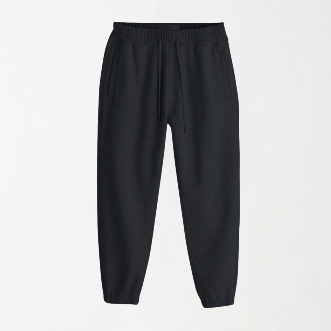 Black Unisex Sweatpants - Fleece (Winter-Friendly)